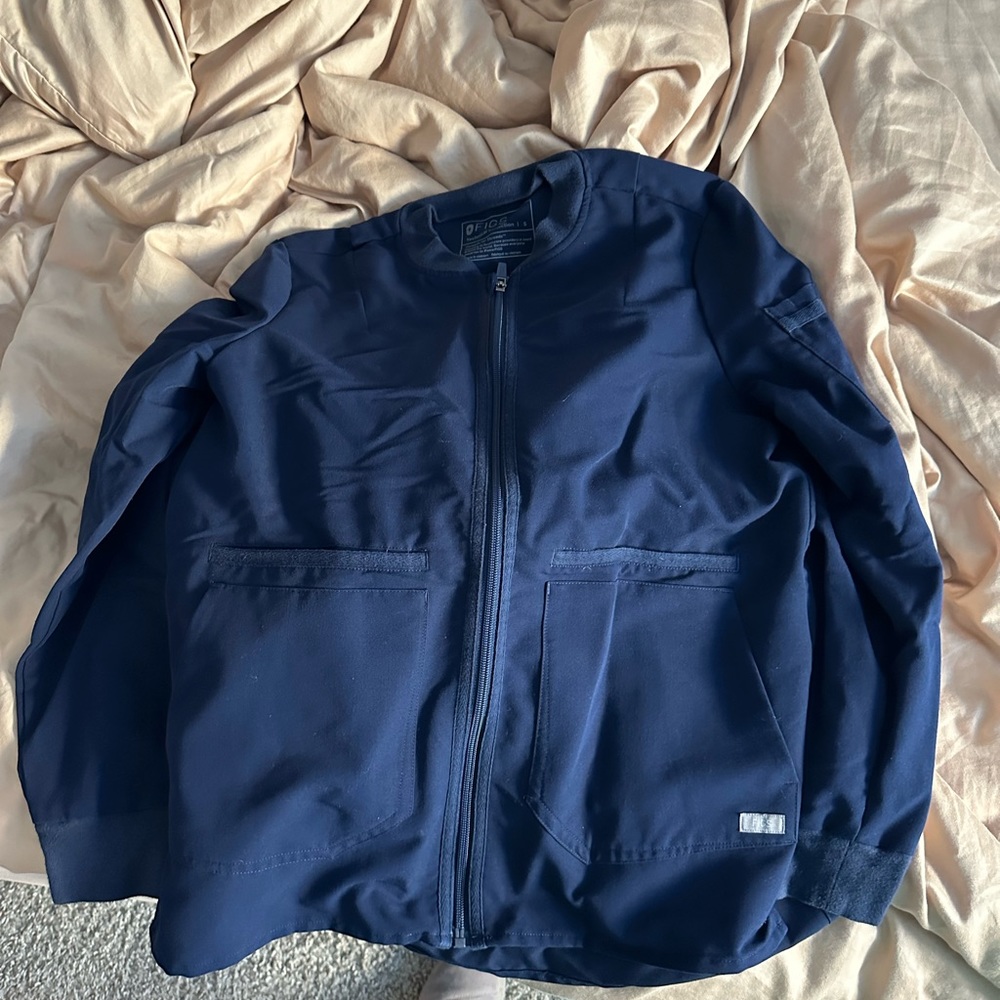 Figs navy bellery jacket